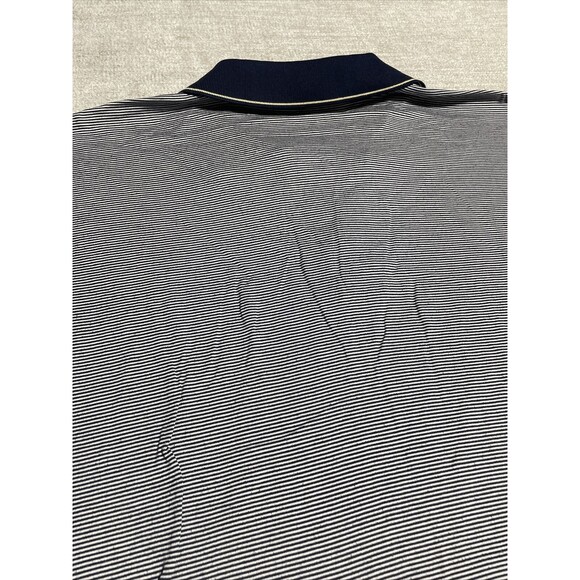 Nautica Shirts Men's XL Grey Polo Collared Short Sleeve Stripes - Picture 14 of 15
